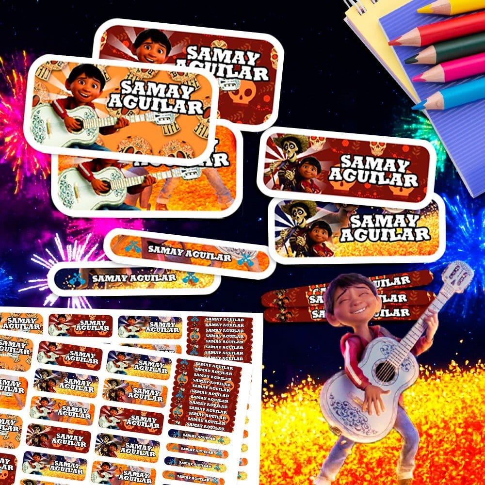 Etiquetas Escolares - Coco