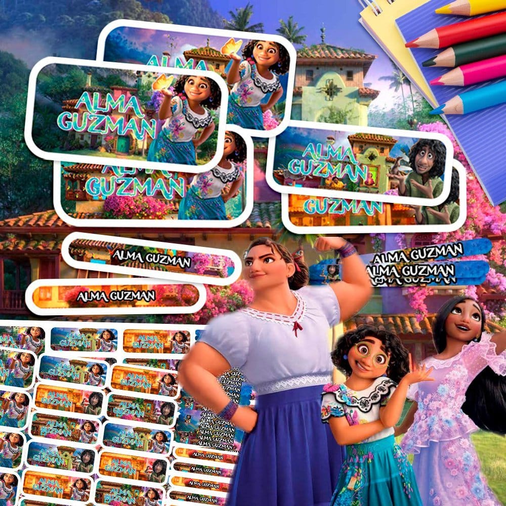 Etiquetas Escolares para Imprimir | Encanto (Archivo Digital PDF)