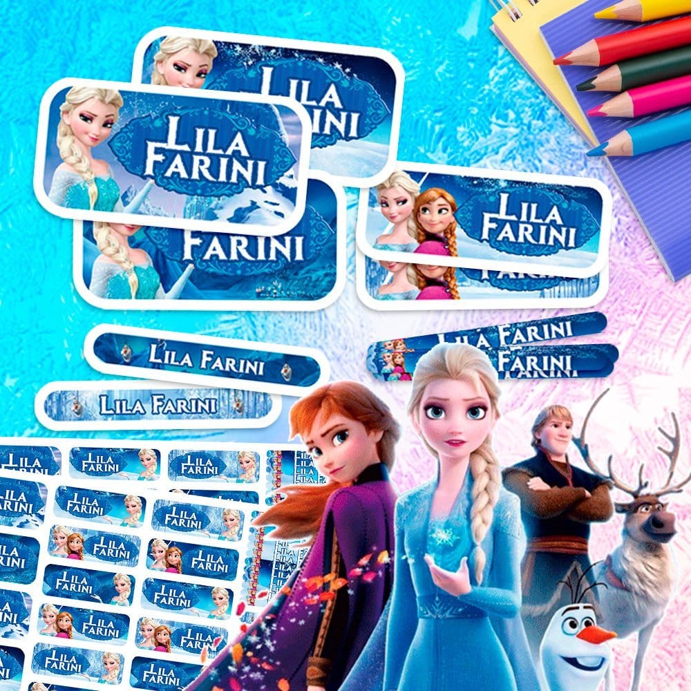 Etiquetas Escolares para Imprimir | Frozen (Archivo Digital PDF)