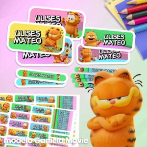Filme Garfield - Etiquetas personalizadas