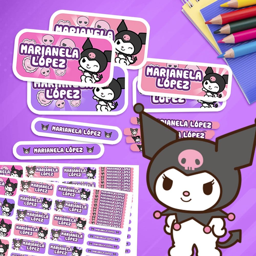 Etiquetas Escolares - Kuromi
