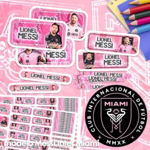 Messi Inter Miami - Etiquetas personalizadas