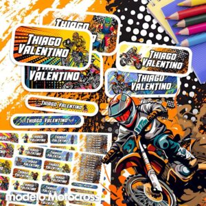 Motocross - Etiquetas Personalizadas