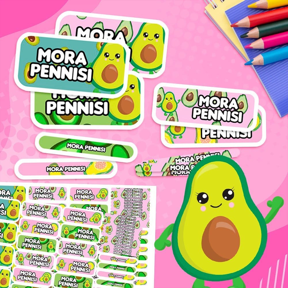 Etiquetas Escolares para Imprimir | Palta (Archivo Digital PDF)