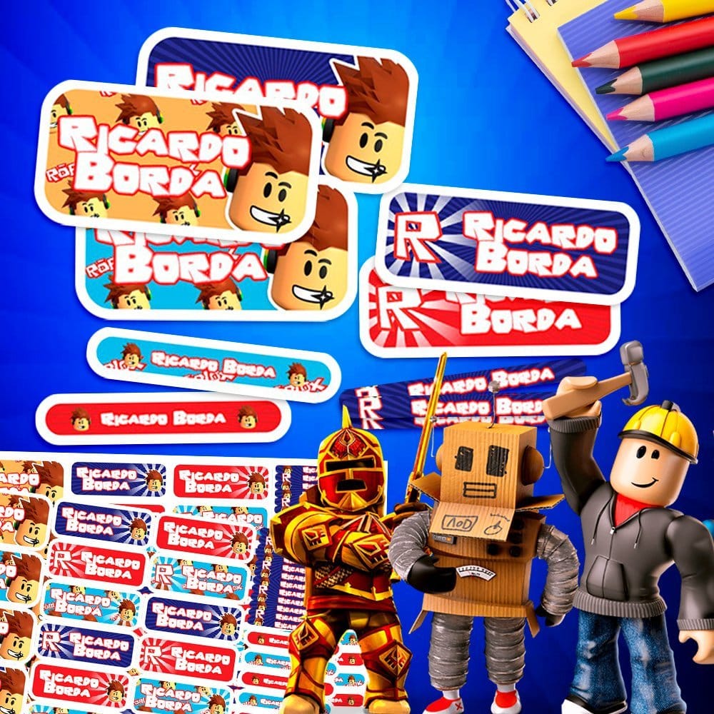 Etiquetas Escolares - Roblox