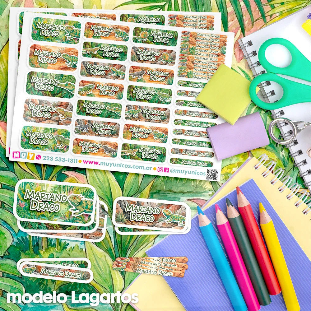 Lagartos - Etiquetas Personalizadas - Imagen 3