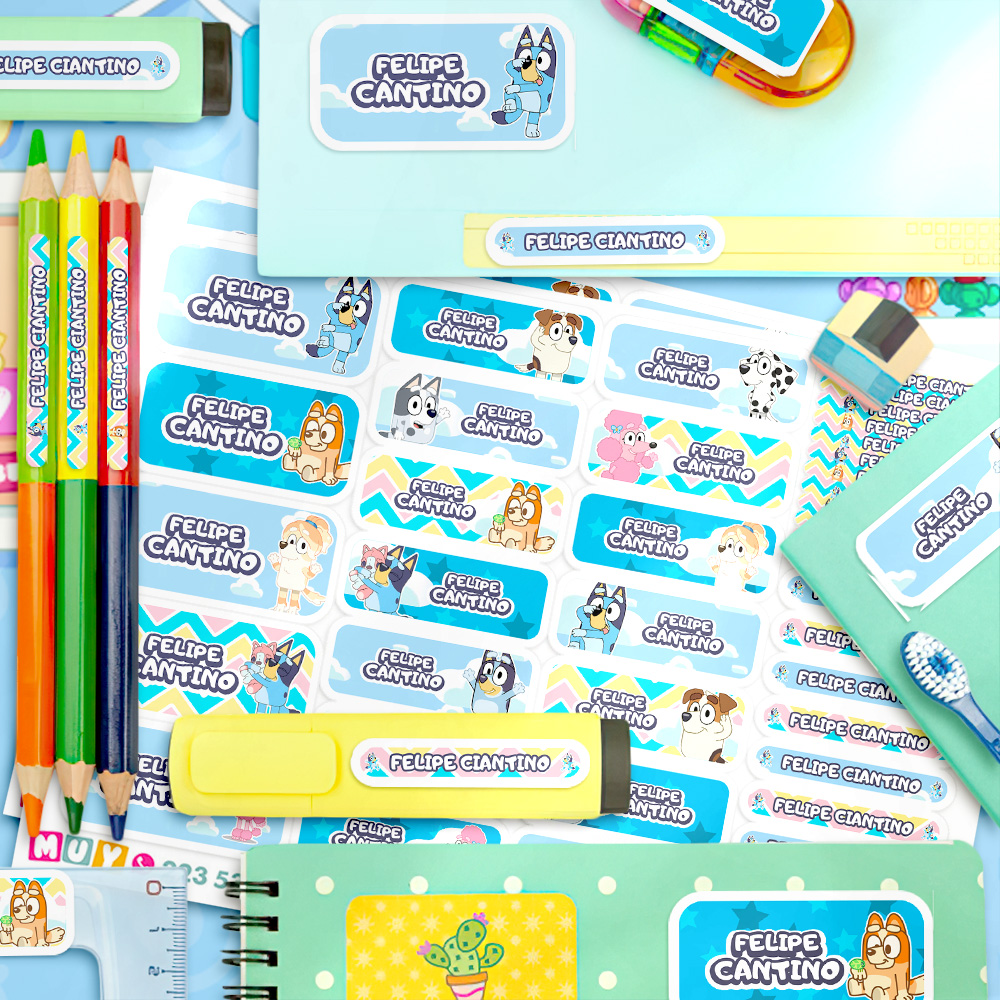 Bluey y Amigos - Etiquetas Personalizadas - Imagen 3